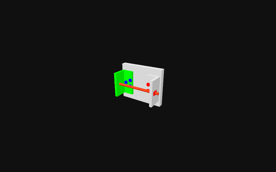 A CAD QuickLook preview of a STEP CAD model rotating as an interactive 3D render inside a macOS window